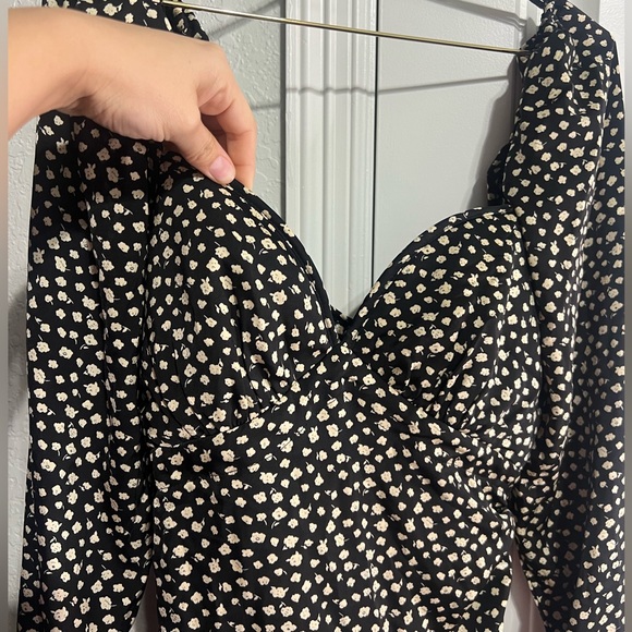 LUSH MINI Floral Sweetheart neckline dress fall - Picture 6 of 10